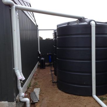 Fully installed poly tanks