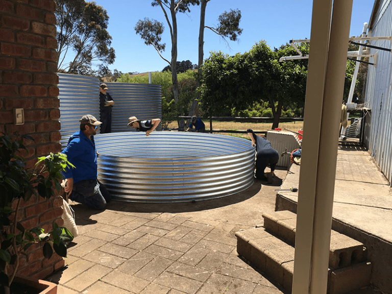 Galvanised Rainwater Tank H2O Rainwater Tanks Adelaide