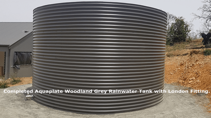 completed Aquaplate Rainwater Tank